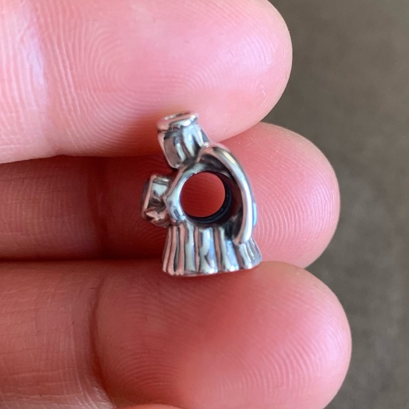 NWT Retired Pandora Angel of Love Silver Charm With Heart Shaped Clear Zirconia - Picture 8 of 12